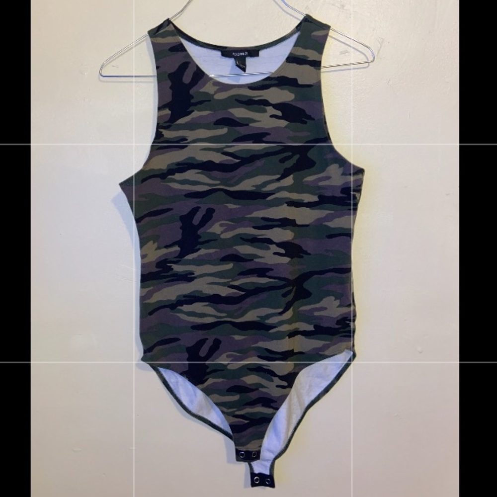 Forever 21 Camouflage Bodysuit